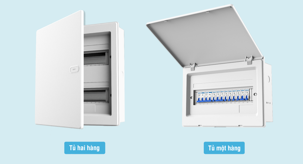 Flat Surface Aptomat Cabinet, Matt Plastic SMX65CS - Simon.vn