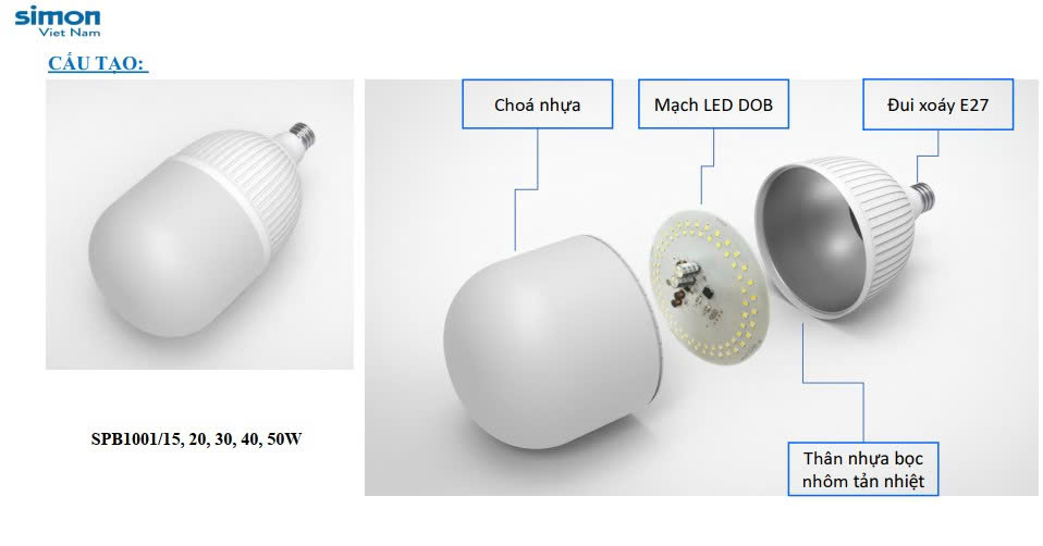 cau tao bong bulb SPB1001