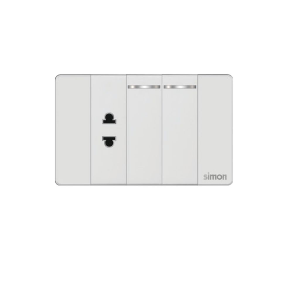 BỘ Ổ ĐƠN 2 CHẤU BỘ Ổ ĐƠN 2 CHẤU + 2 CÔNG TẮC ĐƠN 2 CHIỀU SIZE S